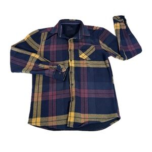 Nomad Men’s Plaid Thick Flannel Button Up Size Small Outdoor/cabincore